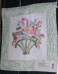 Broderie Perse Flower Basket