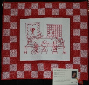 Redwork Quilting Bee