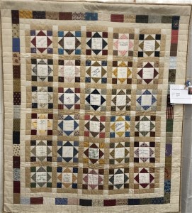 My Village Quilters Signature Quilt