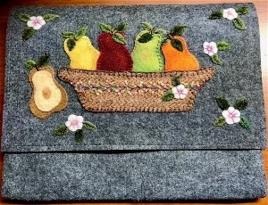 Felted Wool Fruit Basket