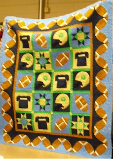 Quilt Dedicated to Football