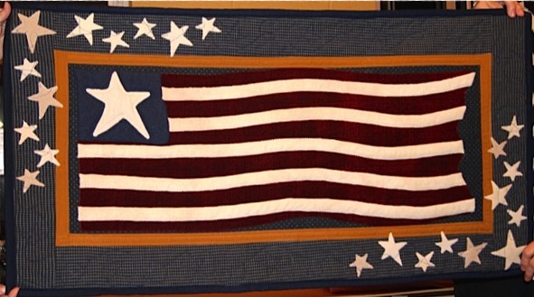 Flag Wool Appliqué