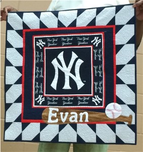 New York Yankees Quilt for Evan