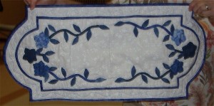 Blue Table Runner